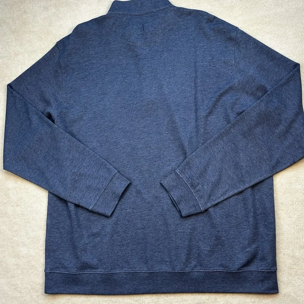 Johnnie-O Sully 1/4 Zip Pullover Sweater Men's XXL Double Knit Longsleeve Helios